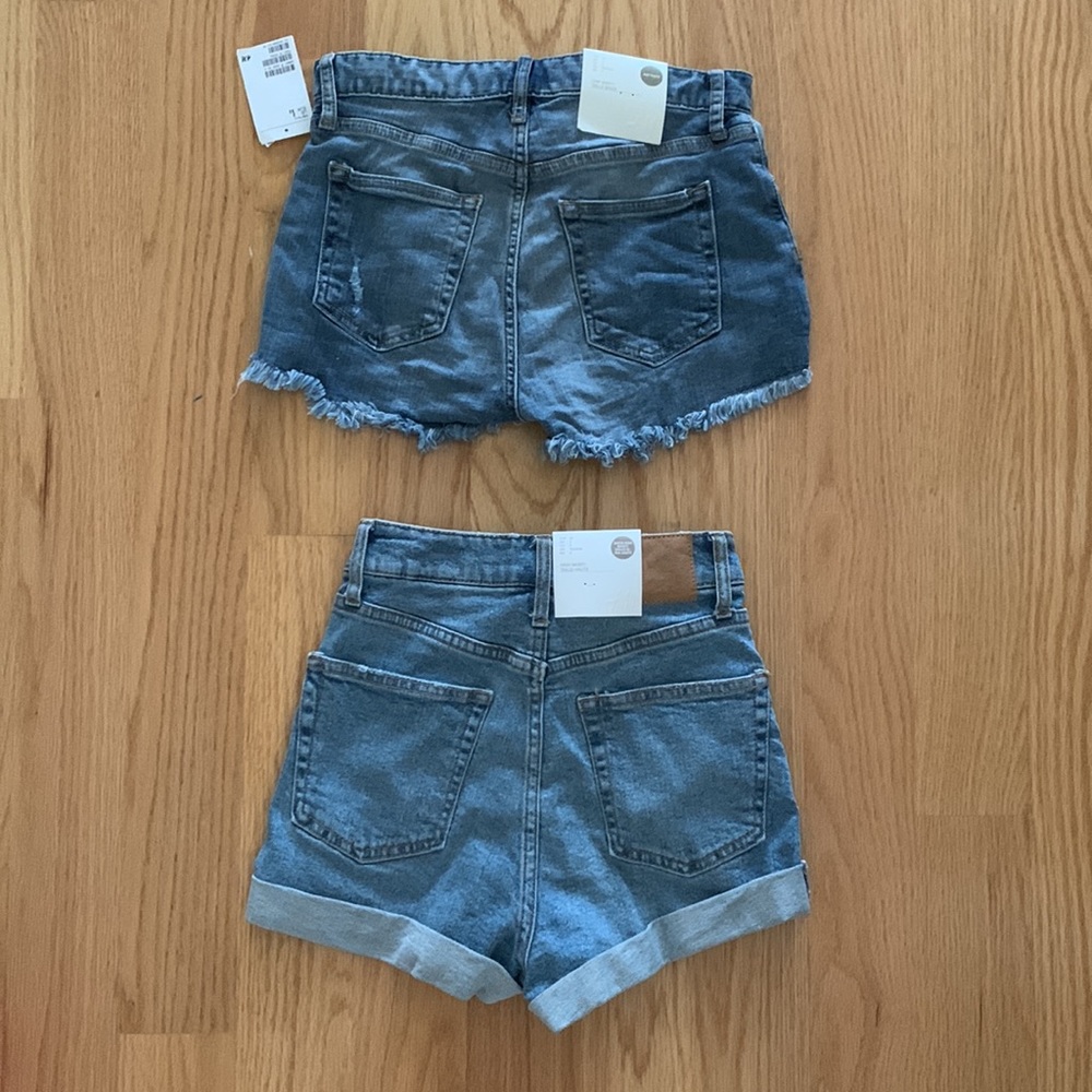 H&M blue Jean shorts bundle 2 0/2 - Picture 2 of 2